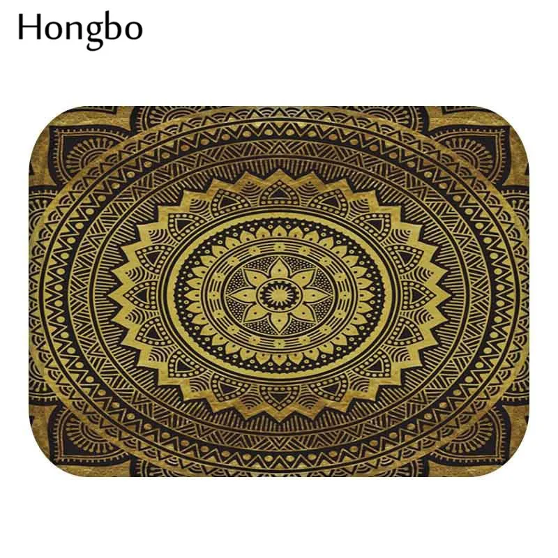 Коврик Hongbo India Datura с геометрическим цветочным принтом Защита окружающей среды