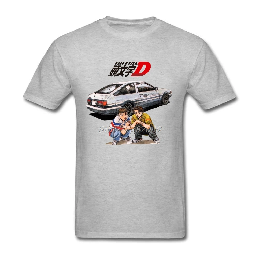 Молодежи комиксов Initial D футболка короткий рукав пользовательские Для мужчин