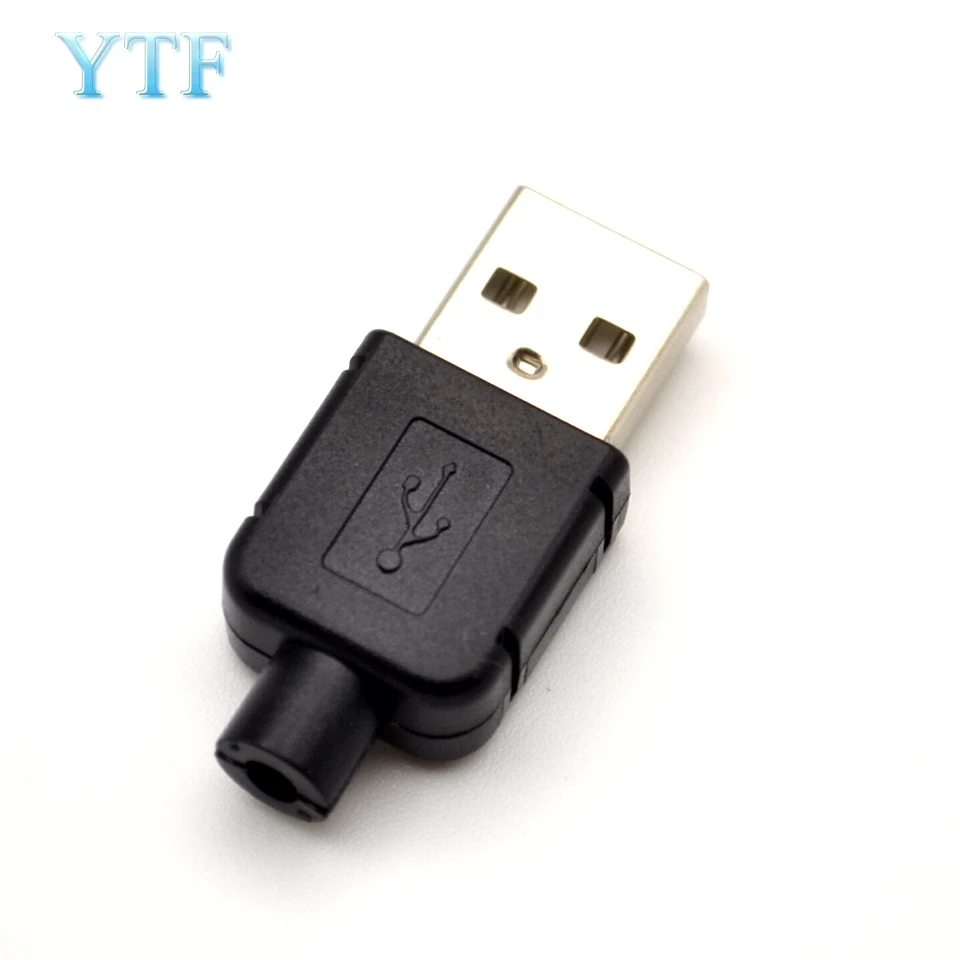 USB мужчина с пластиковый корпус/Тип трех частей 4 P зарядное устройство источника