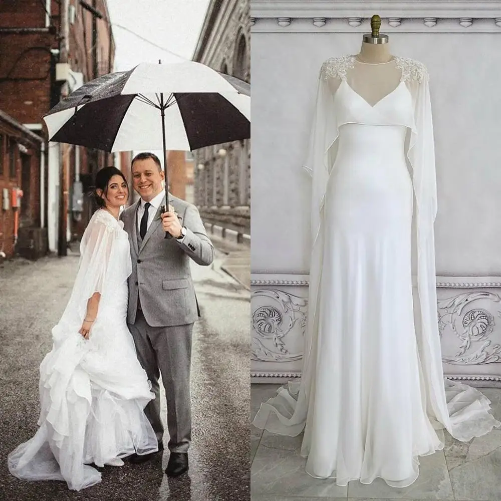 Украшение на шею длинное свадебное болеро шали с кружевной аппликацией накидка