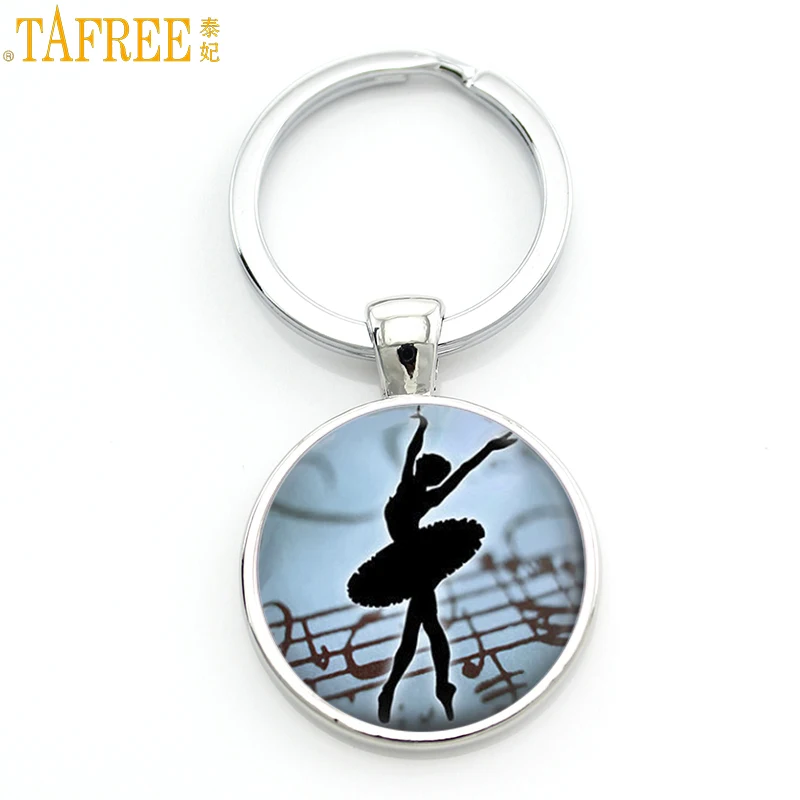 TAFREE винтажные балетки силуэт искусство мужской женский брелок модные