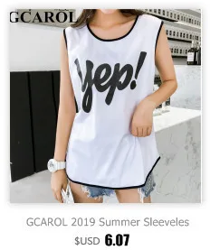 GCAROL летний Harajuku Конфеты Футболка Drop Shoulder Appliques над размеры Kawaii футболки для девочек конфеты плюс M-2XL Топы корректирующие