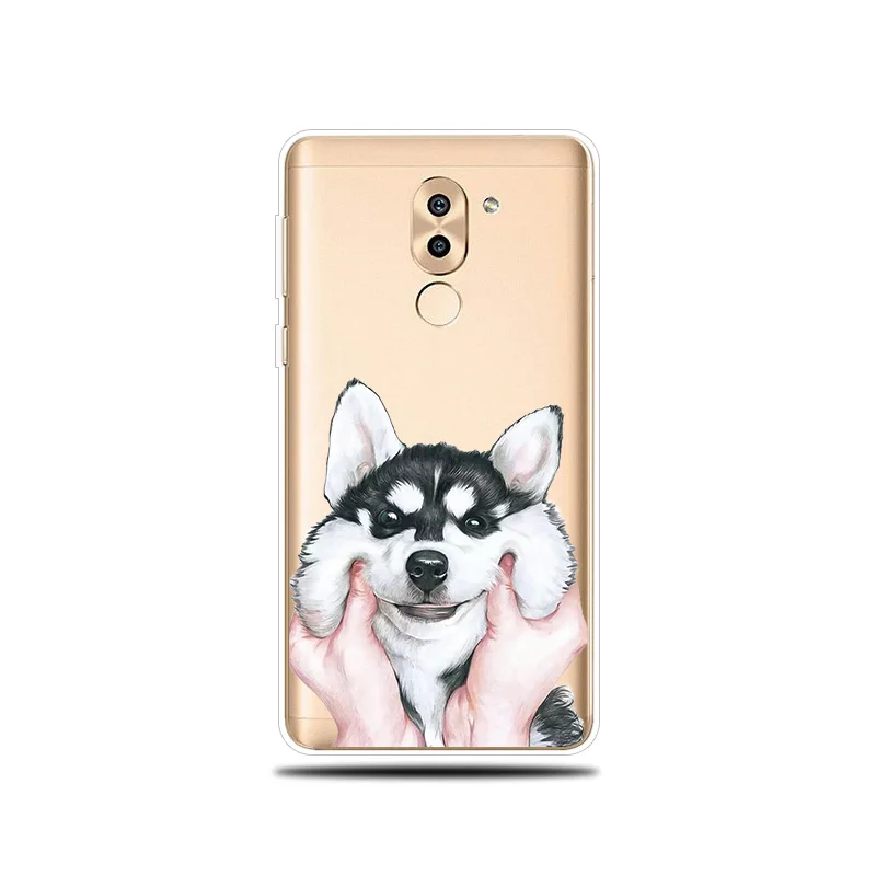Силиконовый чехол для телефона huawei Коврики 8 9 10 Lite Pro крышка с милой собачкой
