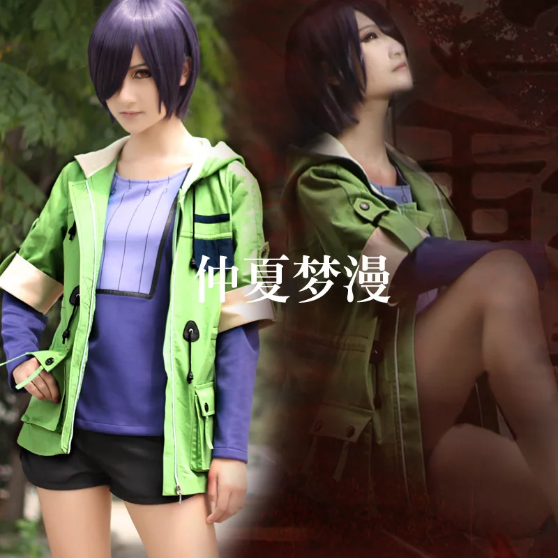 

Новое поступление 2015, костюм для косплея «Токийский Гуль» Kirishima Touka, хлопковая повседневная униформа, полный комплект 3 в 1, пальто + рубашка + ...