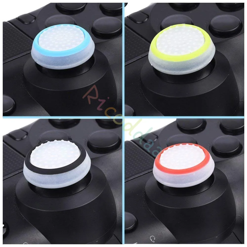 4 шт. силиконовые аналоговые ручки для джойстика PlayStation PS4 Pro Slim контроллера PS3