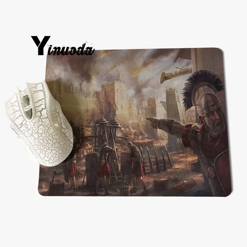 Yinuoda toall War Rome II, настраиваемый игровой коврик для мыши для ноутбука, размер для 18x22x0,2 см, игровые коврики для мыши