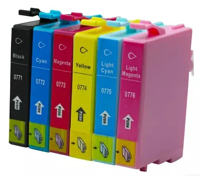 Совместимость epson T0771 T0772 T0773 T0774 T0775 T0776 картридж для artisan 50 струйный принтер|ink