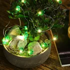 Светодиодный светильник с Волшебные 3 М медный провод шнура светильник Хэллоуин сделай сам для дома на Рождество к свадебному вечеру, ваза-лампа с цветочным принтом Горячее предложение! Супер светодиодный фонарь