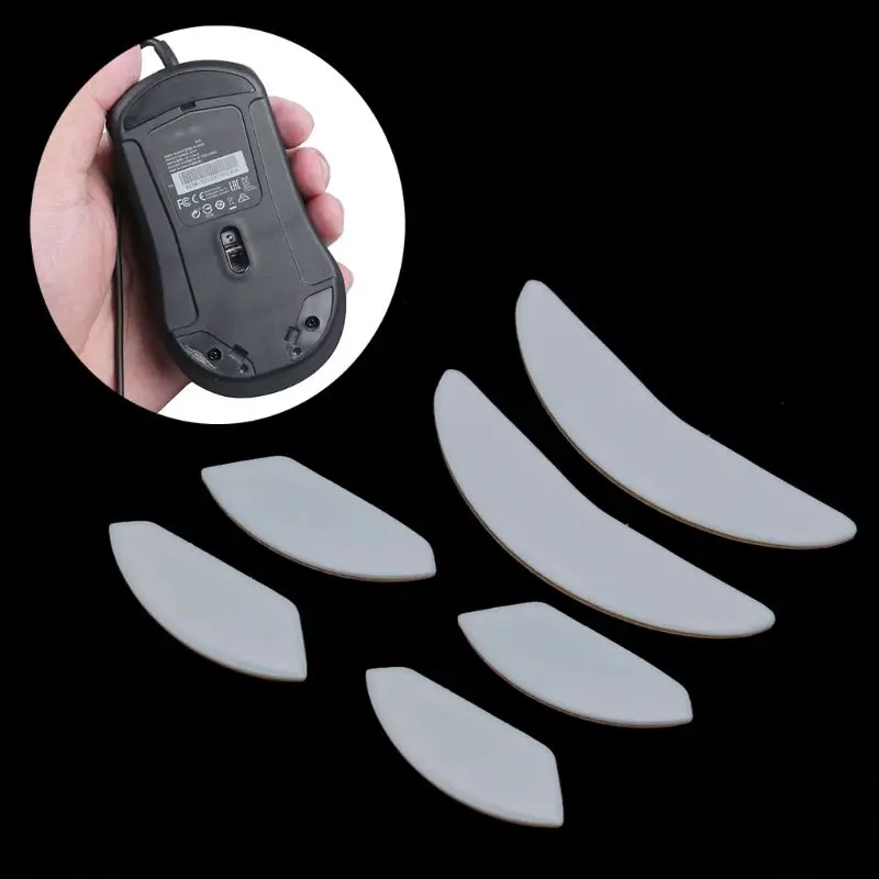 

2 Sets/pack Tiger Gaming Mouse Feet Mouse Skate For SteelSeries Rival 100 Gaming Mouse White Mouse Glides Curve Edge