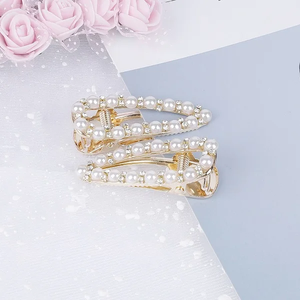 Style 3 Модные женские жемчужины, горный хрусталь для волос, заколки для волос, заколки для волос, аксессуары для укладки волос - Цвет: Style 3