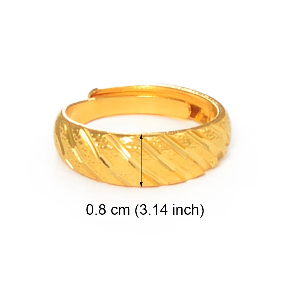 Женское кольцо с изменяемым размером Anniyo Золотое в африканском стиле ювелирные