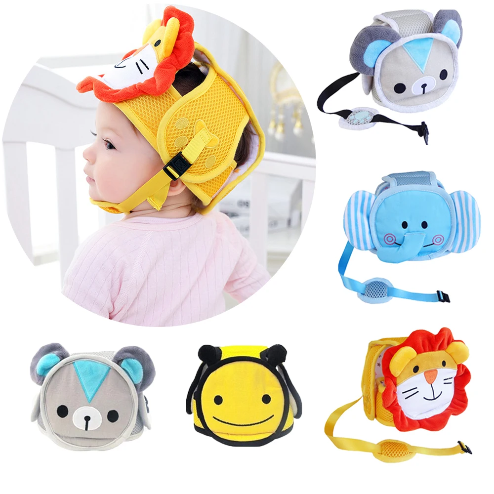 Baby Anti-fall Head Protection Cap Catoon Infrants Adjustable Safty Helmet Hat Toddler Children Learn to Walk Anti Crash | Детская