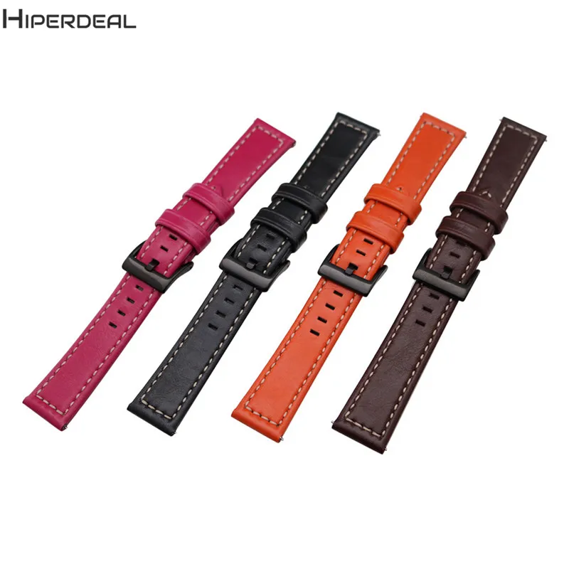HIPERDEAL смарт аксессуары кожаный ремешок для Samsung Gear спортивный 20 мм Часы 120 + 75 часы