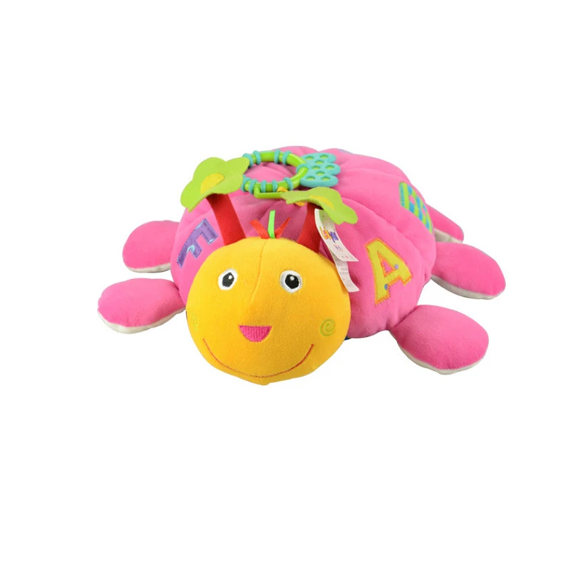 Синий/розовый плюшевый черепаха кукла погремушка кровать колокольчик Игрушка