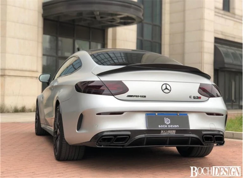 Спойлер из углеродного волокна для Mercedes-Benz W205 C Class COUPE C63 C200 C260 C300 C450 2015-2019