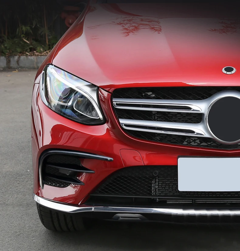 Для Mercedes-Benz GLC X253 аксессуары GLC250 передний бампер противотуманный светильник наклейки для автомобиля углеродное волокно воздушный нож GLC coupe модифицированный