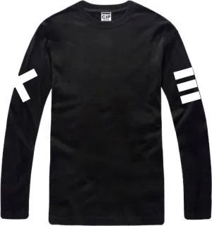 2014 Direct Selling Promotion Full Clothing Brand Shipping Solid Color Cotton Long Sleeve T Shirts for Lovers Dress 39 | Мужская одежда