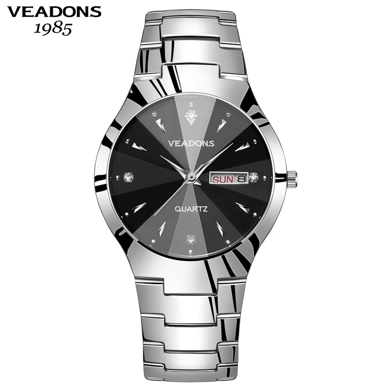 Роскошный топ бренда Для мужчин смотреть вольфрамовой стали наручные часы