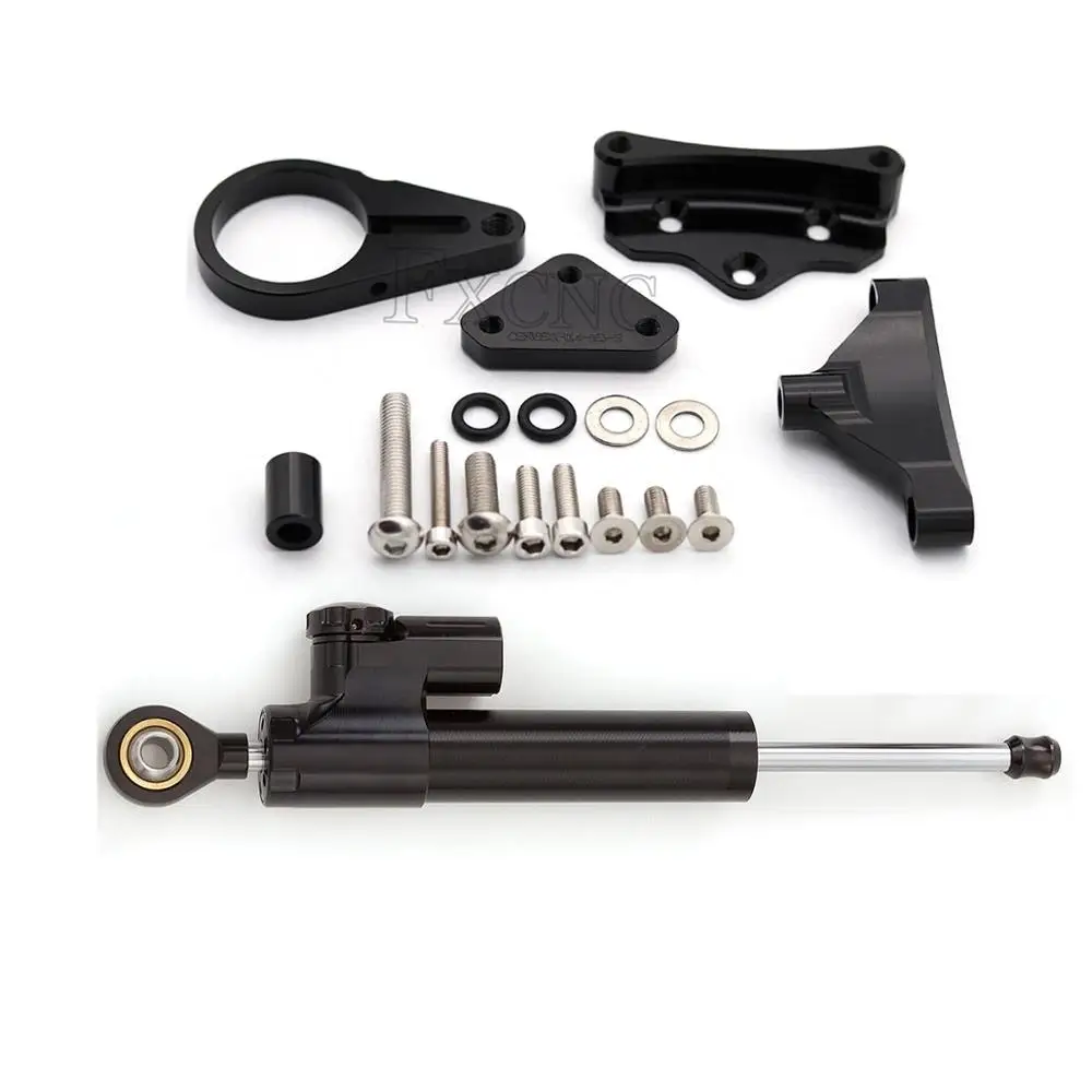 All Black Kit CNC мотоциклетный стабилизатор рулевой демпфер Монтажный кронштейн комплект поддержки для Honda CBR650F CBR 650F - Цвет: All Black Kit