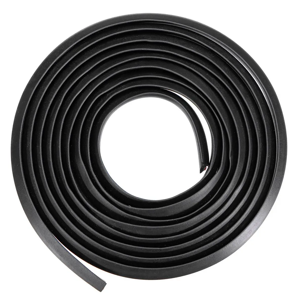 2M Slanted T-Type Car Door Gap Rubber Sealing Strip Sticker Seal Sound Insulation Weatherstrip Edge Sealant Black White