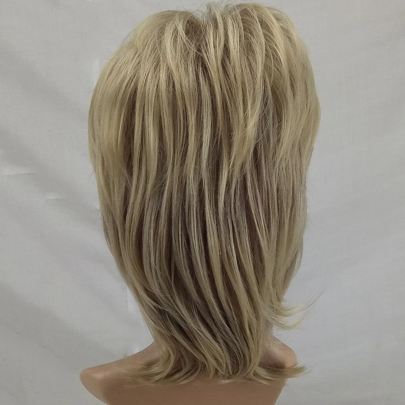 HAIRJOY, женский парик, слоистые кудрявые волосы, средняя длина, синтетические натуральные парики, высокотемпературное волокно, доступно 5 цветов