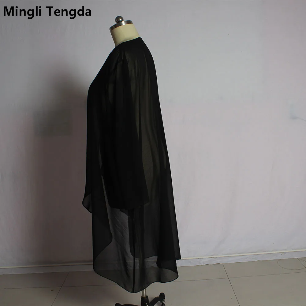 Mingli Tengda черные шифоновые костюмы из трех предметов для мамы и невесты со штанами
