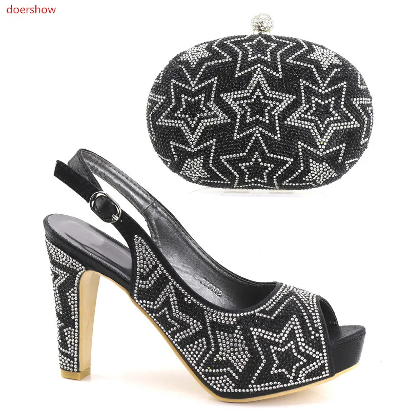 Комплект из туфель и сумок doershow в итальянском стиле женская обувь сумочка для