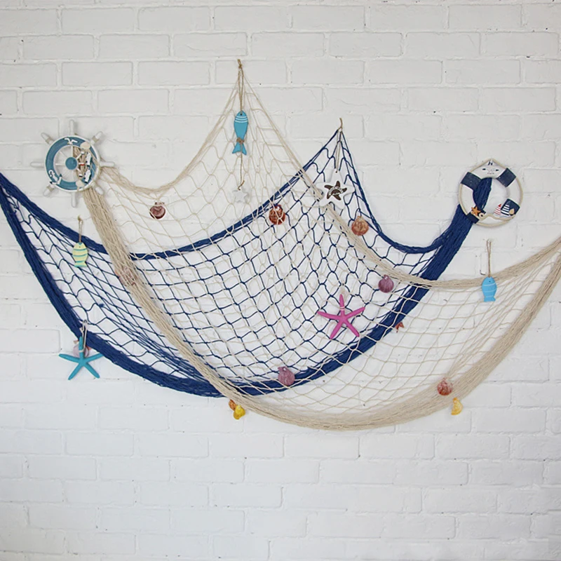 Настенные 3d подвесные украшения в скандинавском стиле морская рыболовная сеть