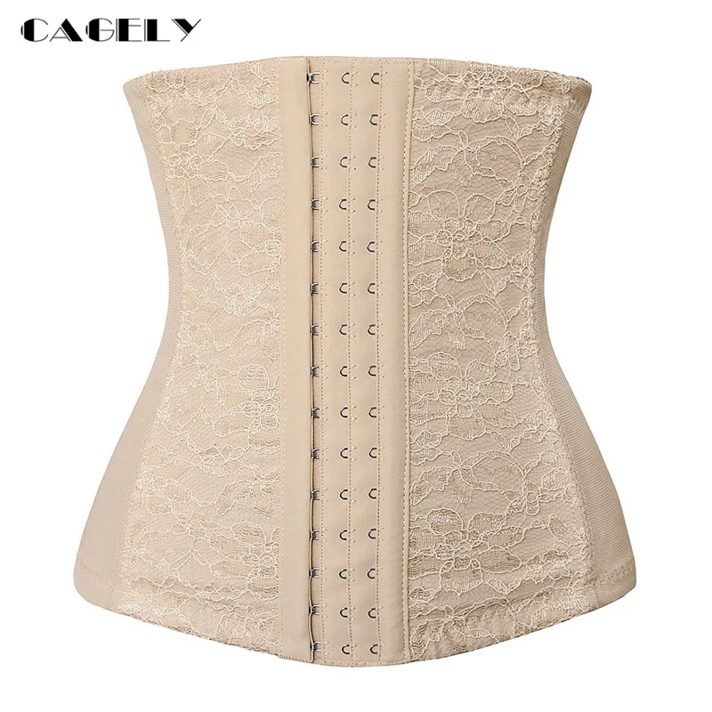 Корсет со стальными косточками для коррекции талии боди шейпер корсет похудения