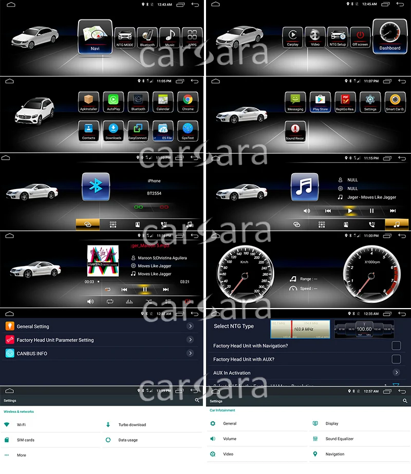 2G ram 32G rom Android Сенсорный экран для GLK X204 2008 до 10,2" дисплей gps-навигация, радио, стерео тире мультимедийный плеер