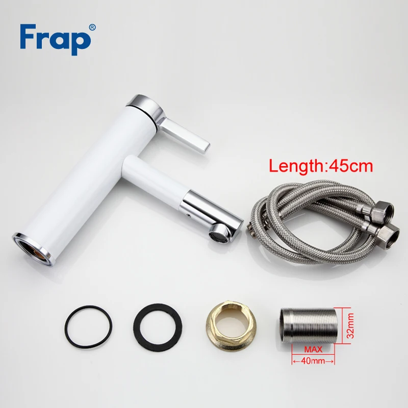 Высокий смеситель для раковины FRAP кран умывальника в ванную комнату экономии