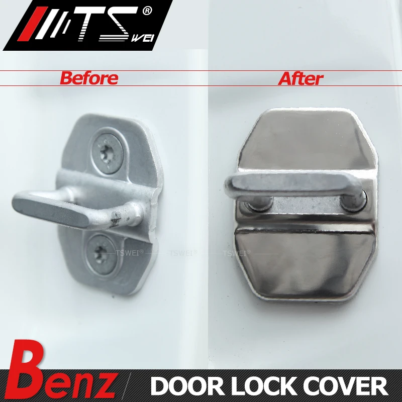 TSWEI автомобильный Стайлинг Автомобильный Замок с пряжкой Крышка для Mercedes benz E W213 C