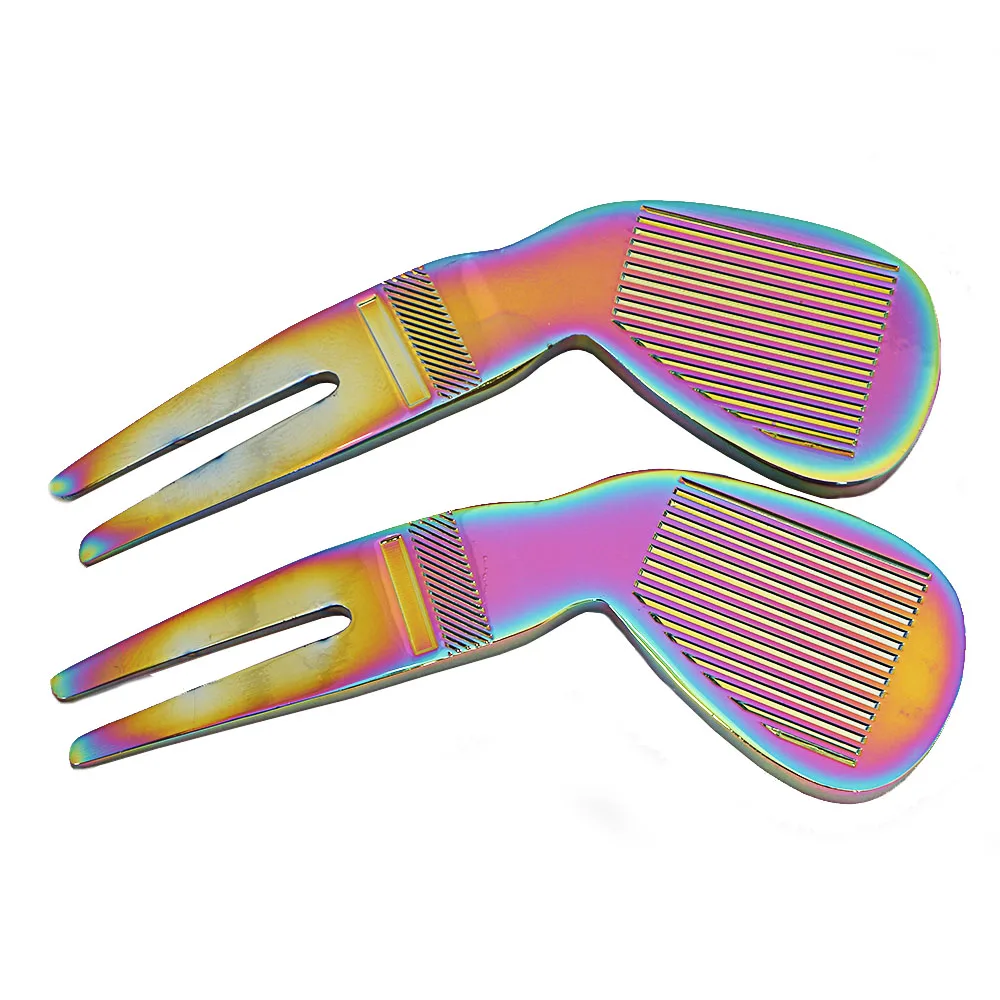 Golf Divot Repair Switchblade инструмент Pitch Groove Cleaner Golf Pitchfork аксессуары для гольфа зеленые вилки Прямая поставка