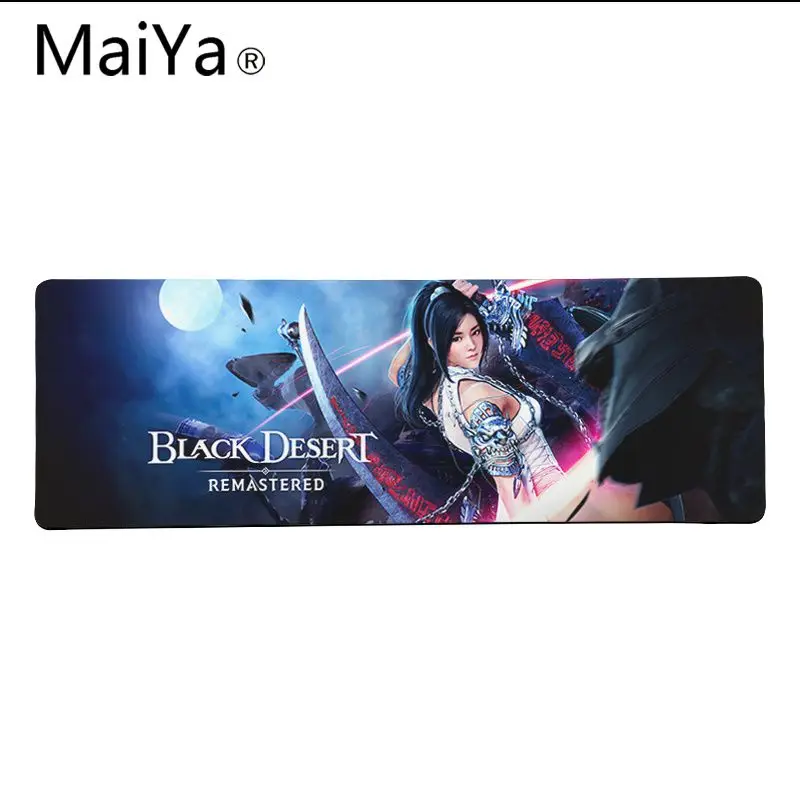 Высококачественный черный игровой коврик для мыши Maiya в стиле пустыни из