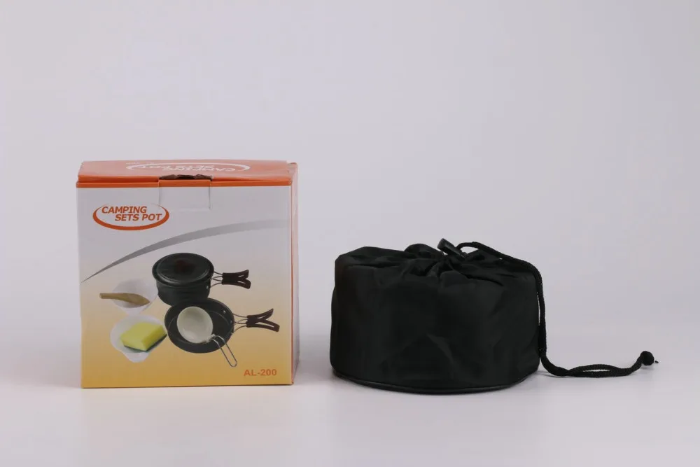 1 2 человека Кемпинг набор горшки посуда уличная для пикника антипригарные Горшки