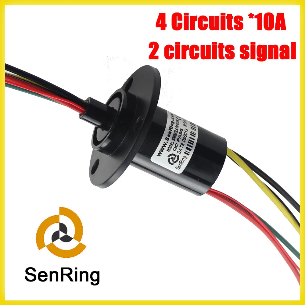 Фото Контактное кольцо для капсулы 10 А 4 провода/цепи и 2 сигнальных провода внешний