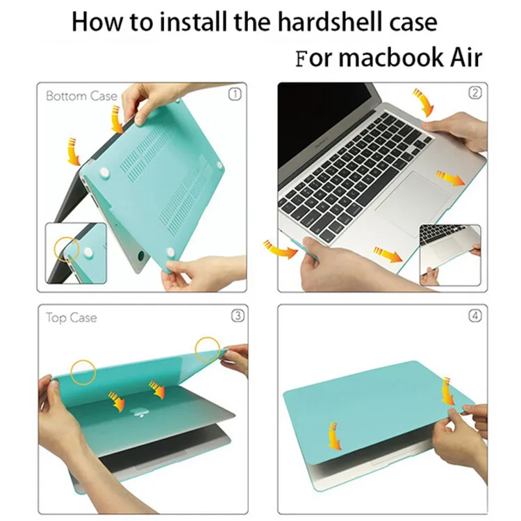 Матовый чехол для Apple Macbook Air 13 Чехол 11 Pro Retina 12 15 сумка ноутбука Mac book клавиатуры +