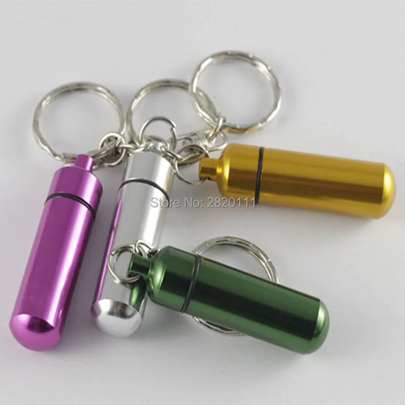 Оптом 12 шт. водонепроницаемый алюминиевый чехол для таблеток контейнер бутылок