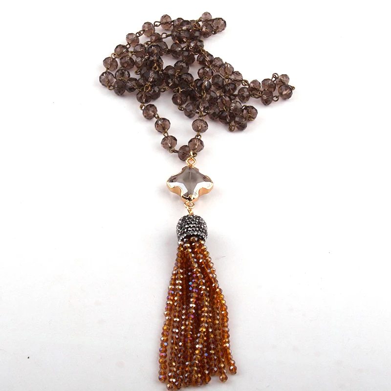 Бесплатная доставка модные богемные ювелирные изделия стеклянные четки цепи Dia