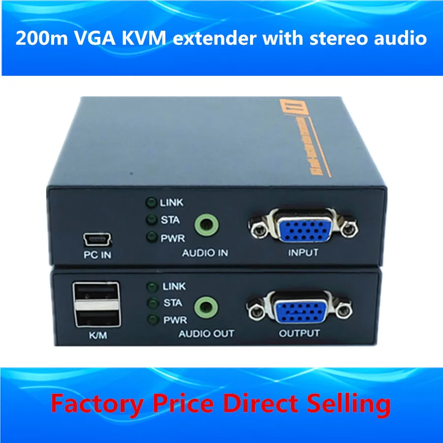 ZY DT206CKM 660ft VGA KVM над ip удлинитель 1080 P USB Видео расширитель передатчик приемник с 3 5