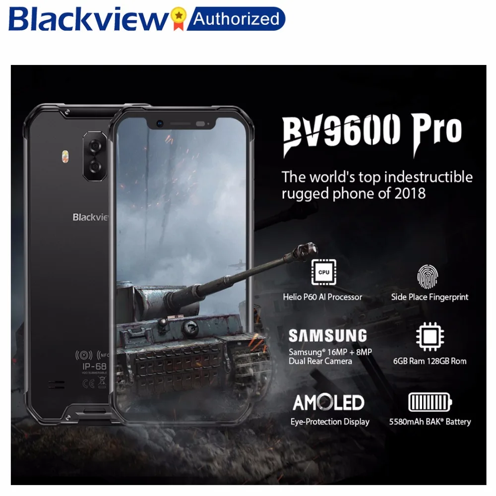 Смартфон Blackview BV9600 Pro прочный водонепроницаемый Helio P70 глобальная версия 4G экран 6
