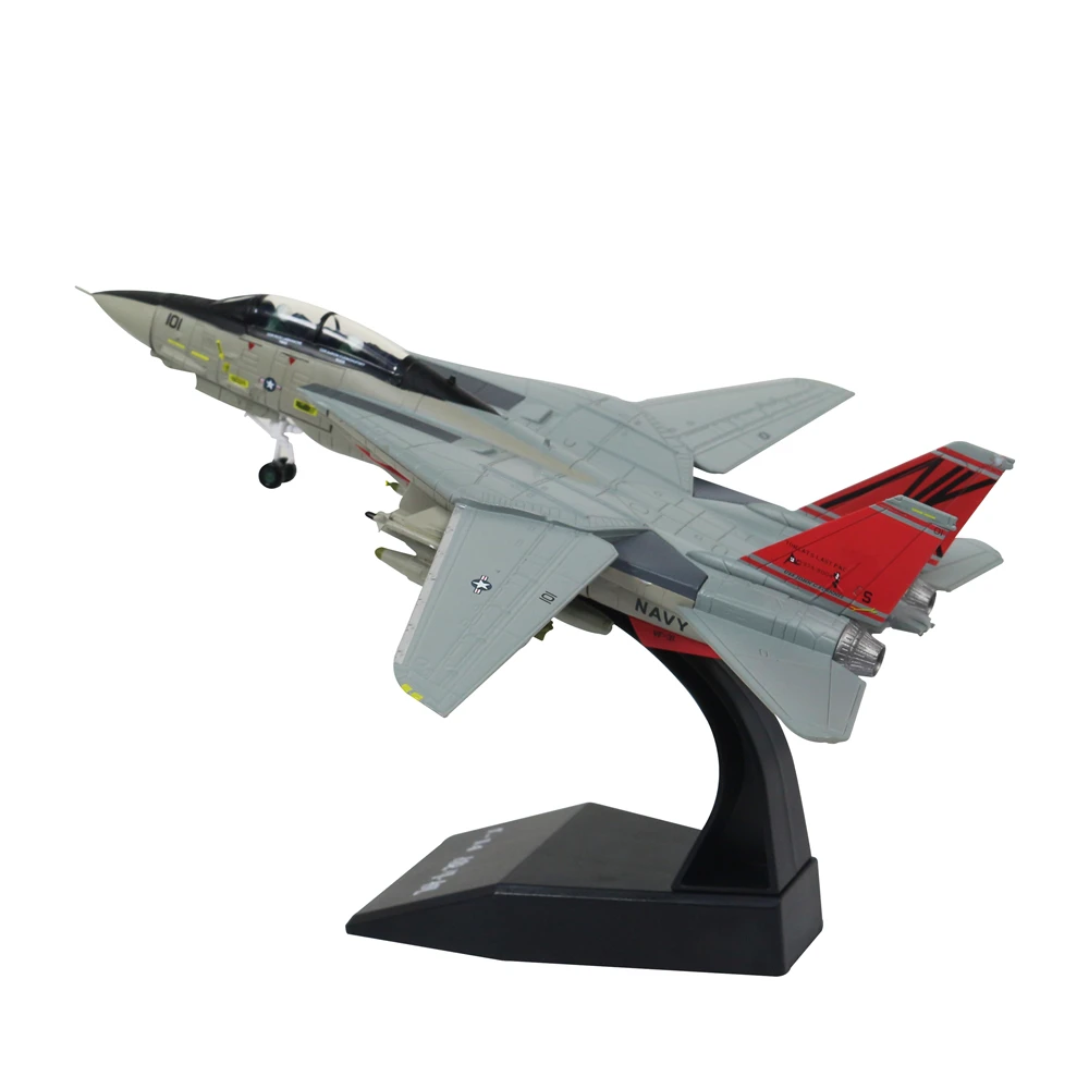 1/100 масштаб F 14 Tomcat боец металлический Военная Модель литья под давлением модель