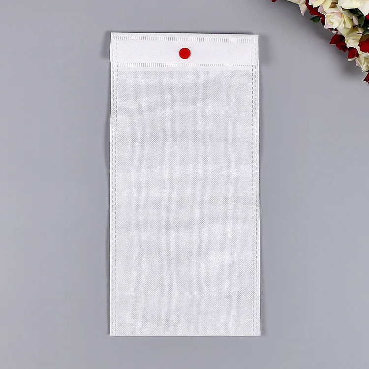 100 шт./лот Экологически чистая Нетканая сумка на пуговицах для