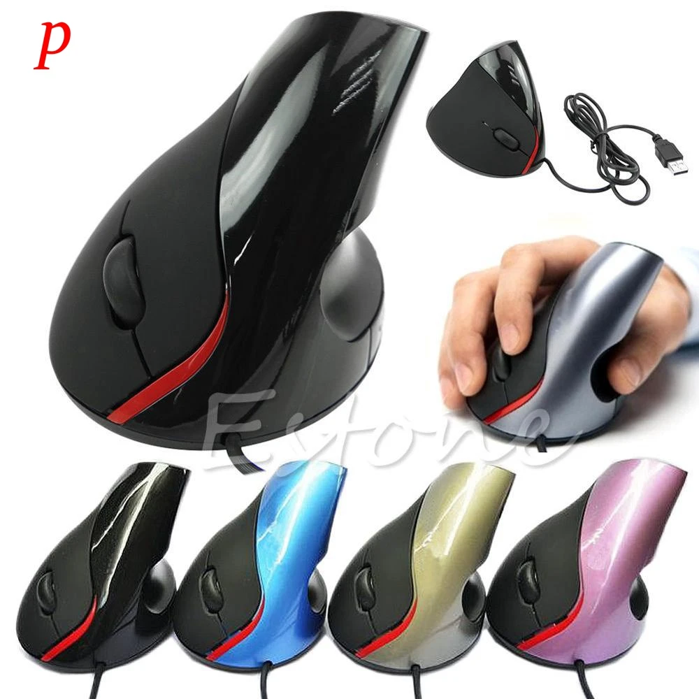 

P Wired Vertical Mouse Superior Ergonomic Design Mice Optical USB Mouse For Gaming Computer PC Laptop Prevention Mouse Hand