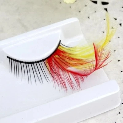 1 пара сценическое искусство форма перо накладные ресницы для женщин макияж