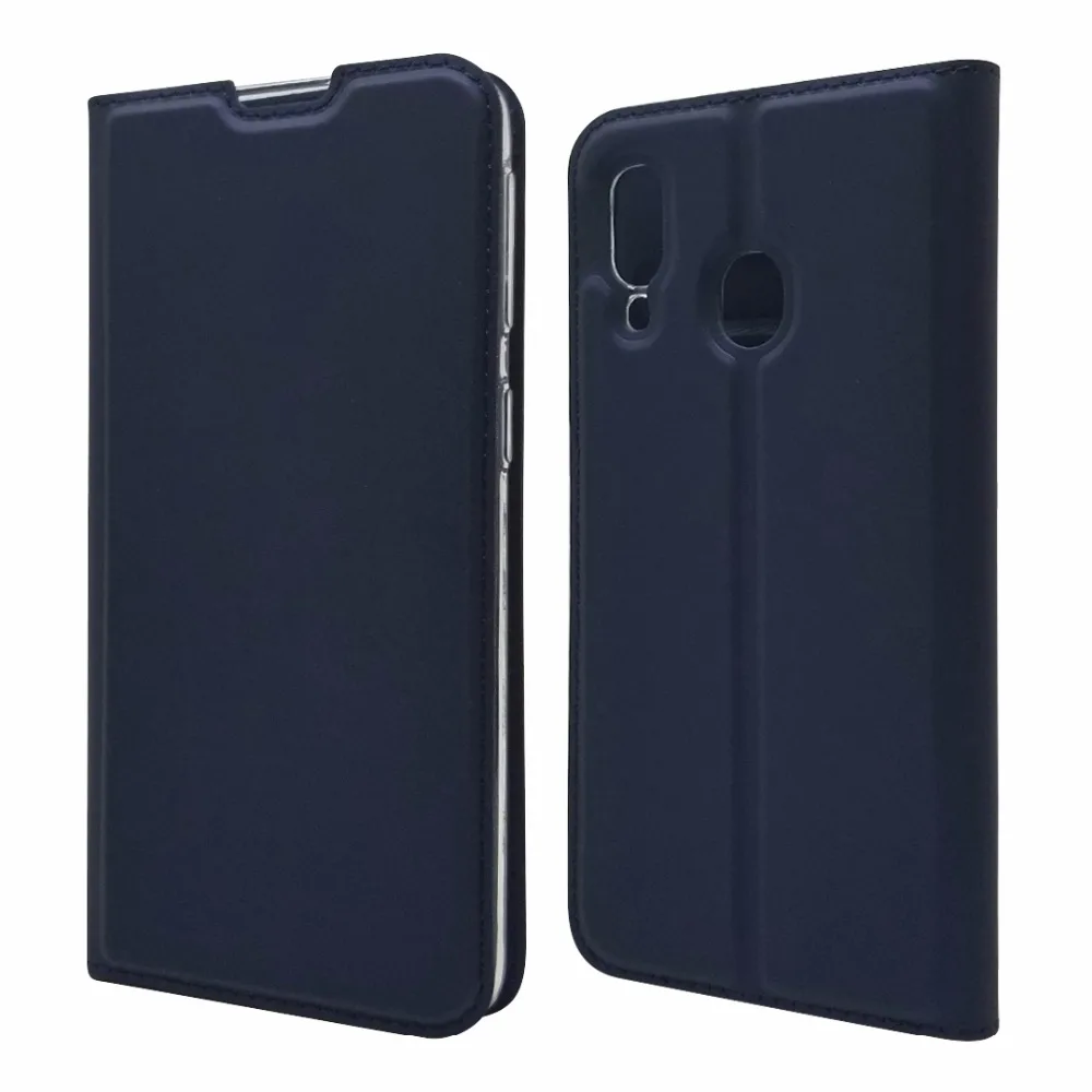 Для samsung Galaxy A10 A40 случае Роскошные из искусственной кожи Флип Стенд бумажник на