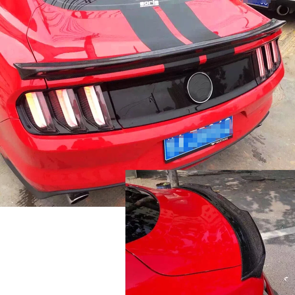 Спойлер для багажника Ford Mustang GT купе 2015 2016 2017 спойлер из углеродного волокна |