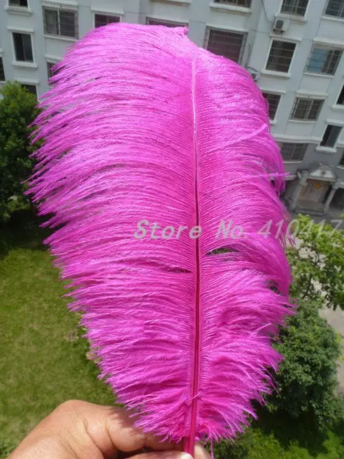 10pcs Beautiful Hot Pink Ostrich Feathers 40-45cm(16-18inches) Gift Feather For Home Decoration |