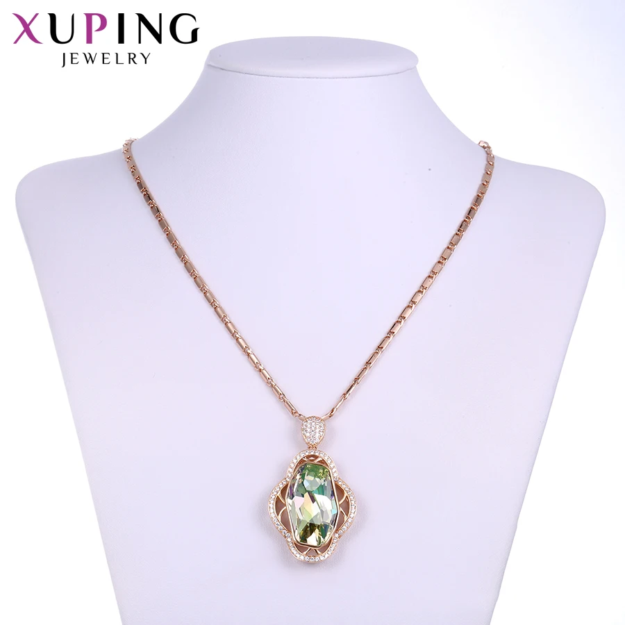 Xuping модные ожерелья ювелирные изделия Элегантные Кристаллы от Swarovski популярный дизайн для женщин рождественские подарки S141.1-431