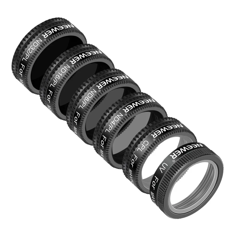 Neewer DJI Mavic комплект воздушного фильтра-6 шт. UV CPL ND4/PL ND8/PL ND16/PL и ND32/фильтр PL